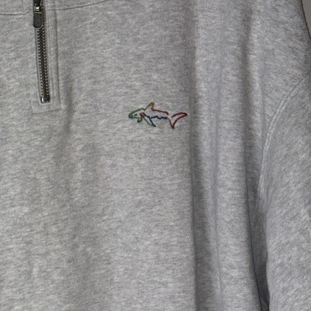 Greg Norman Attack Life Gray Pullover Large Embro… - image 2